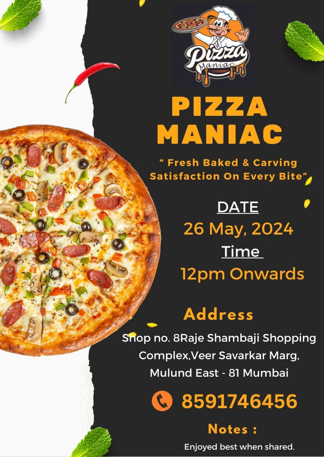 Pizza Maniac: Grand Opening