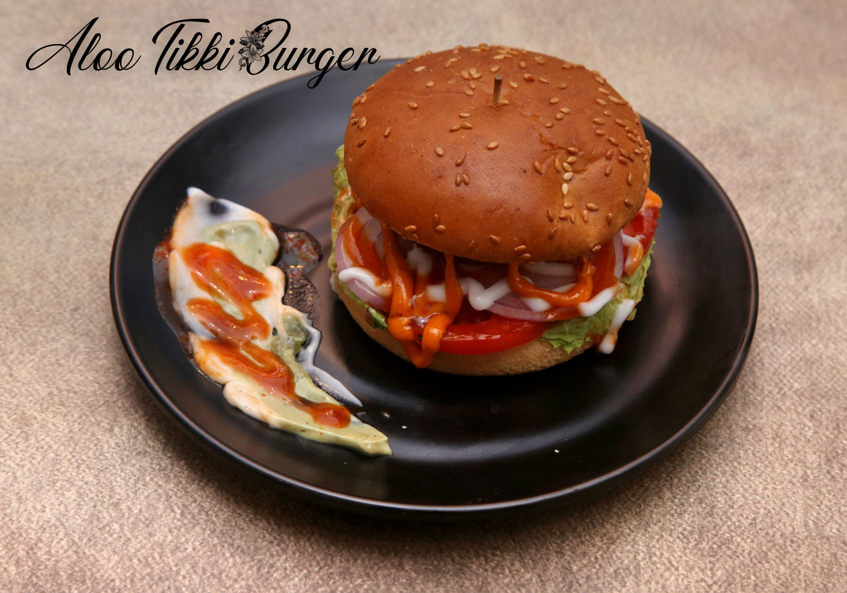 Aloo Tikki Burger Recipe